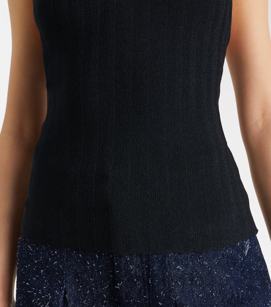Tablier knitted halterneck top