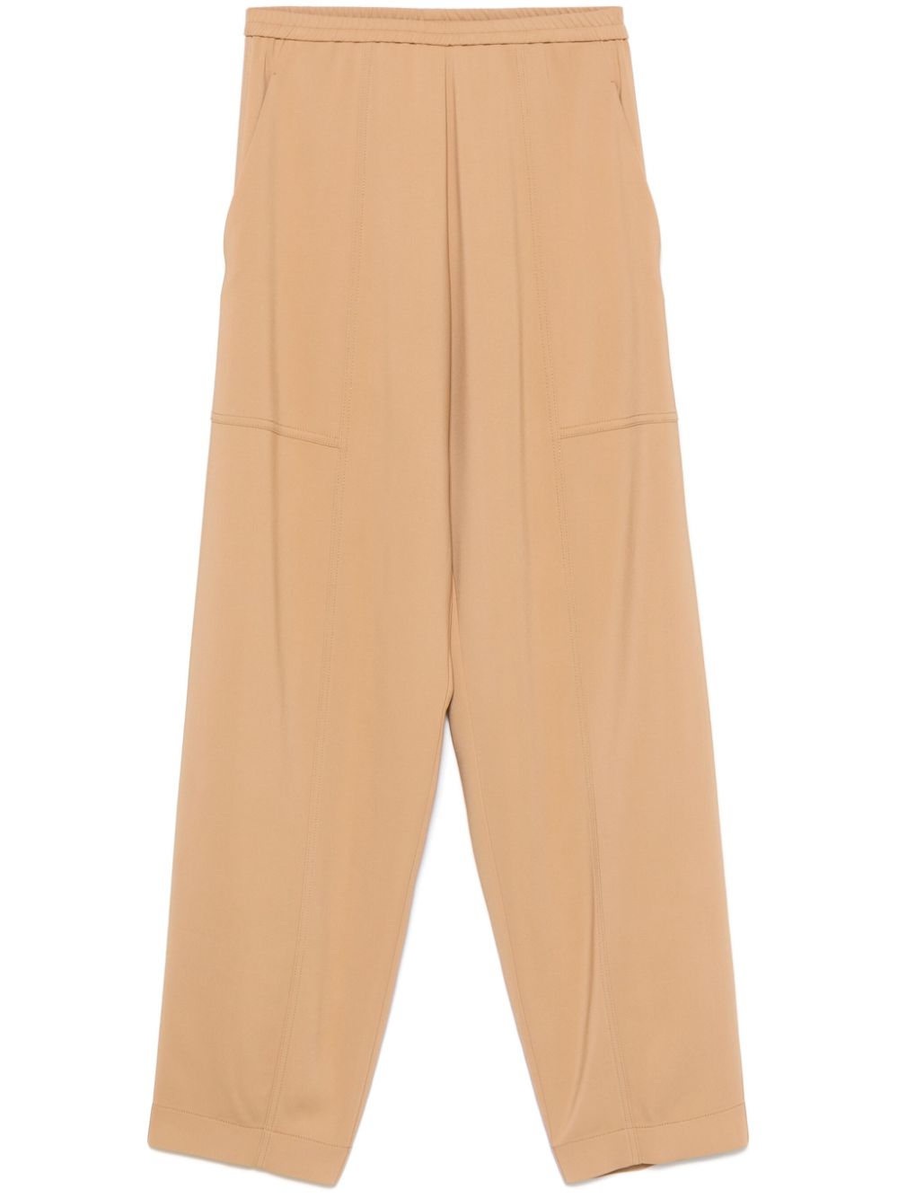 Tapered-leg trousers - Brown