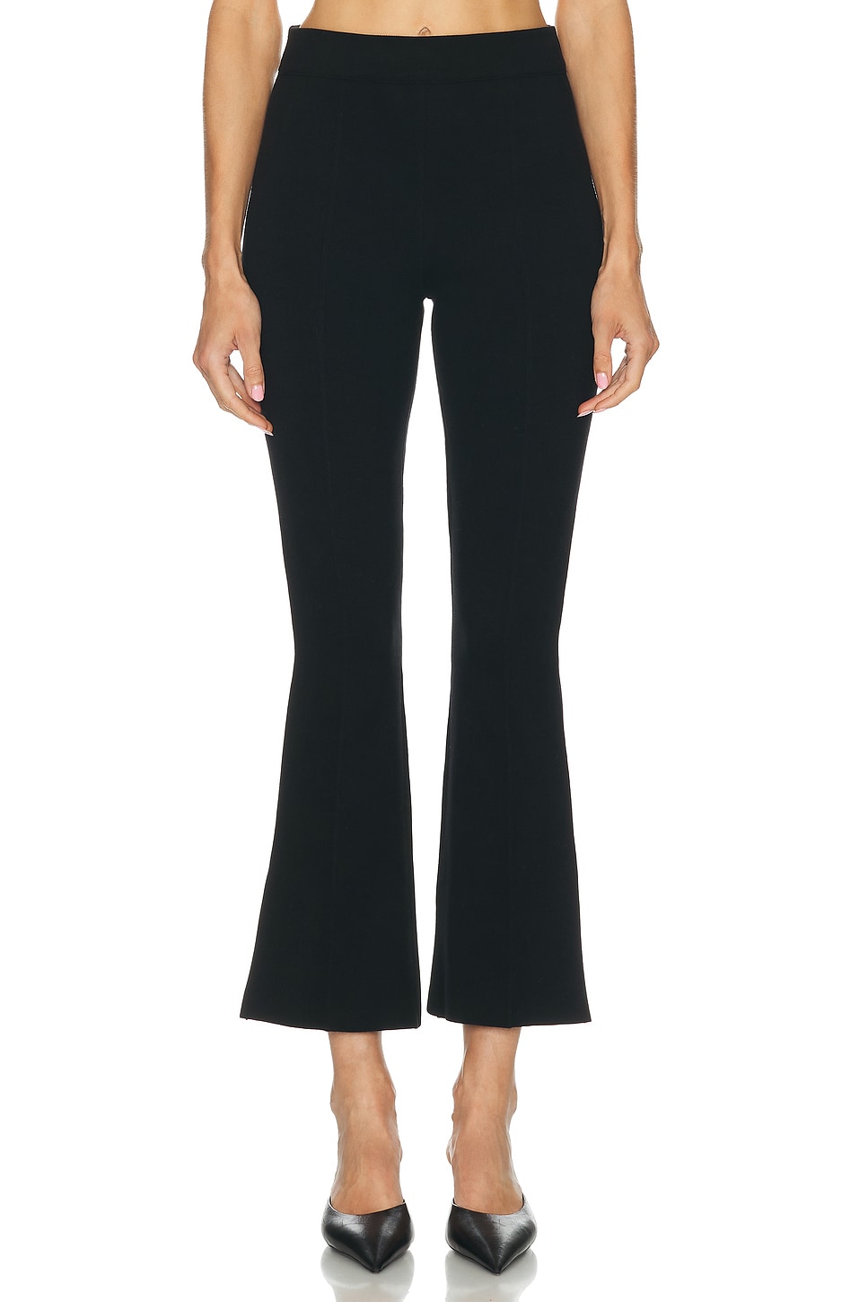 Amiya Legacy Kick Flare Pant in Black - Black. S also in
