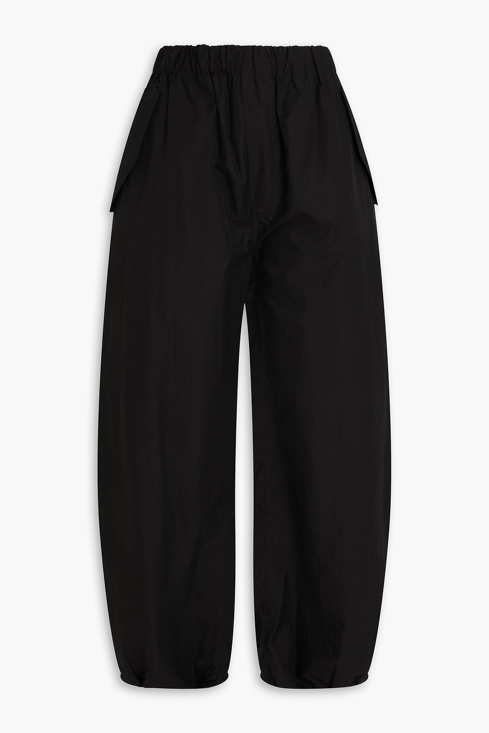 Cotton-blend track pants - Black - XS