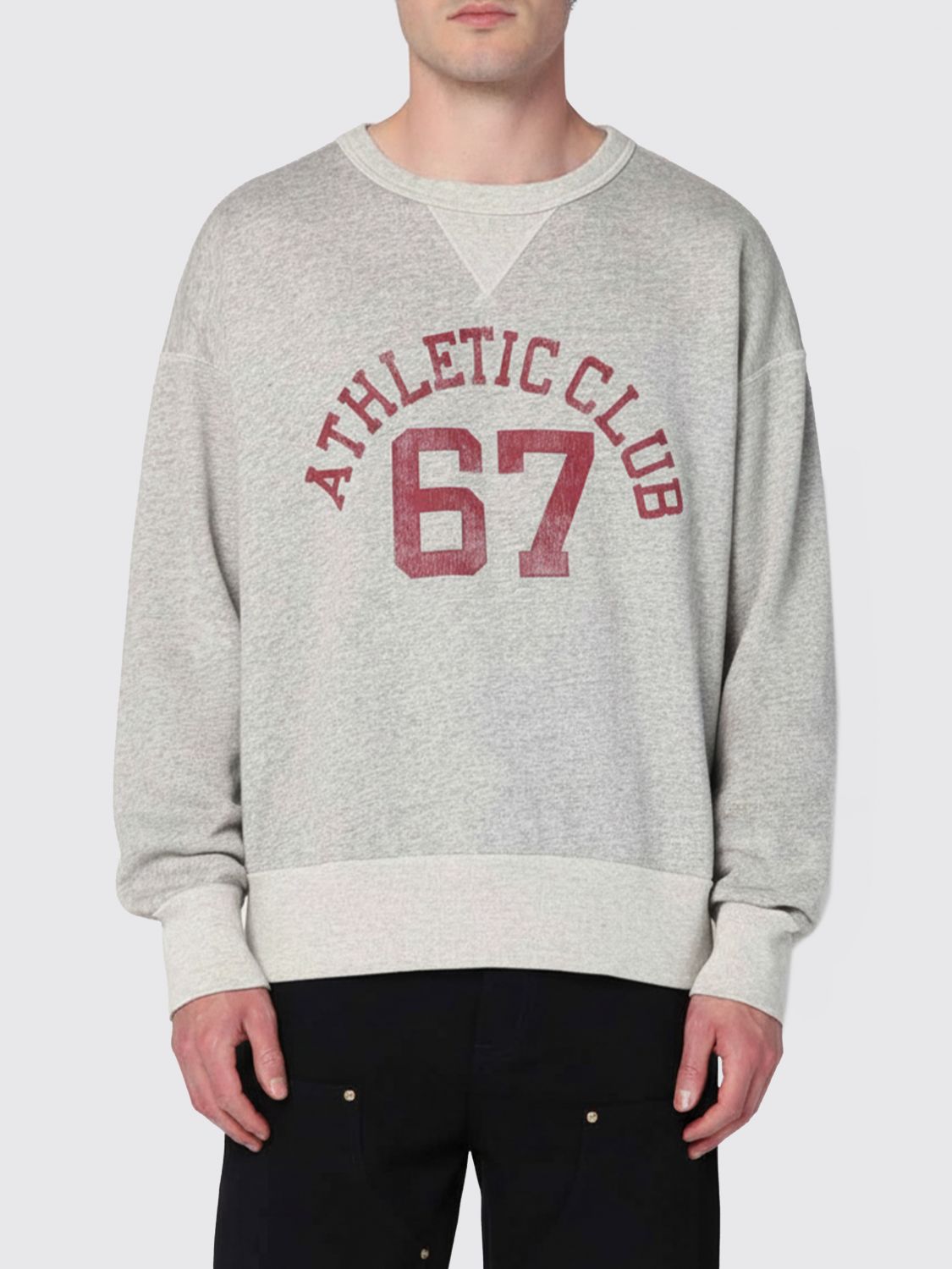 Graphic-print crew-neck sweatshirt - Grey