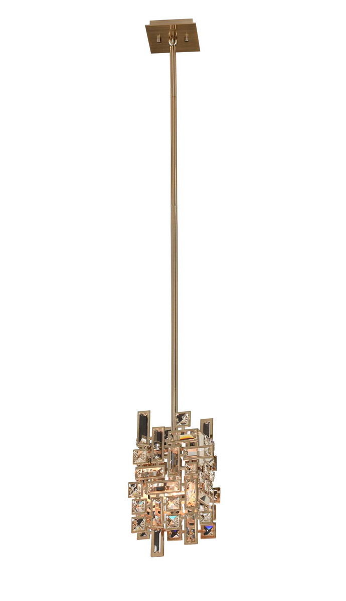 Vermeer 5" Mini Pendant in Brushed Champagne Gold