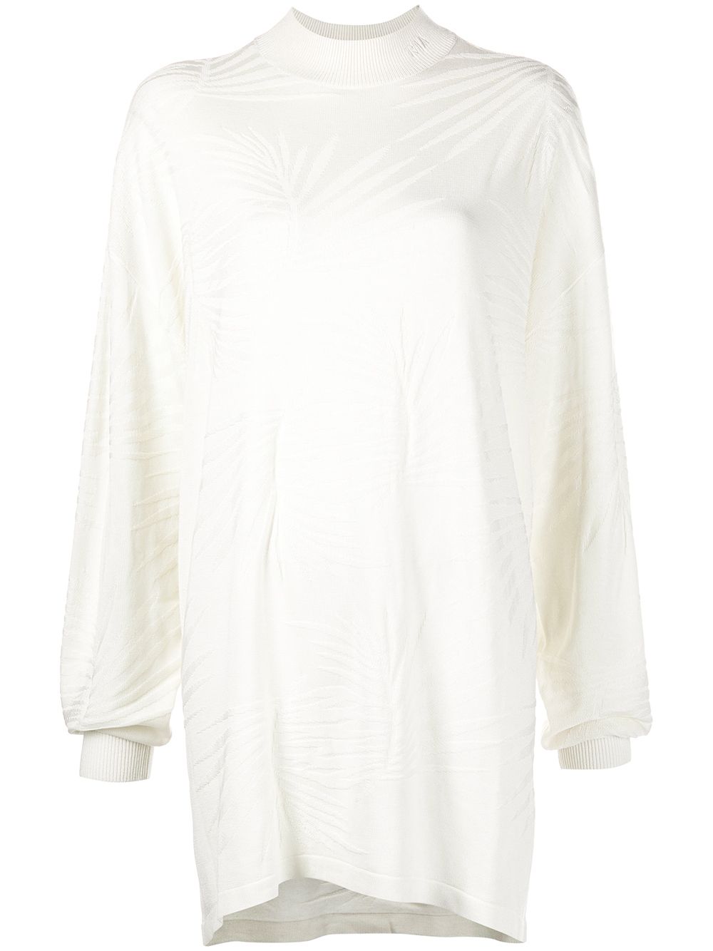 Tropical Cassia oversized dress - White