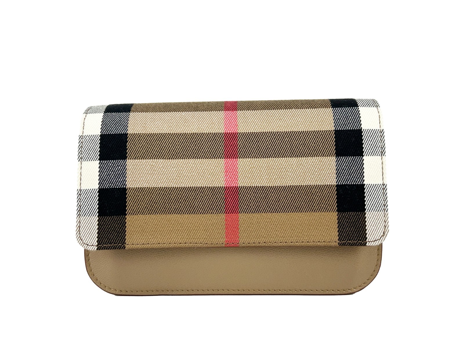 Burberry Burberry Small Leather Madison Crossbody Check Women's Bag