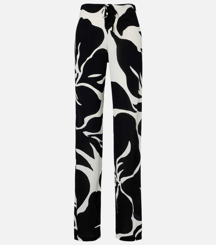 Floral straight pants