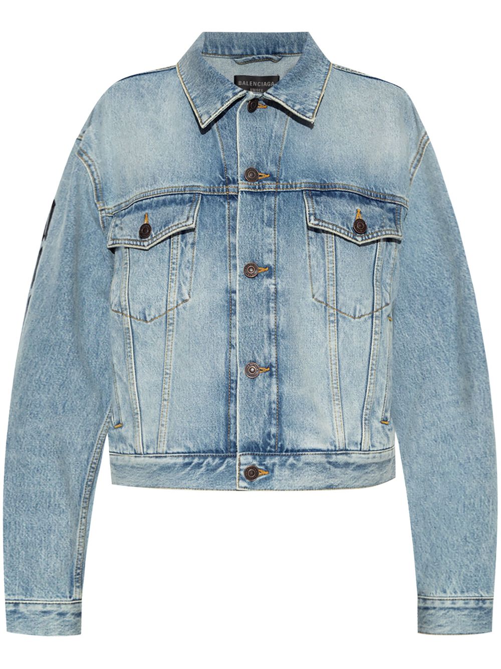 Washed denim jacket - Blue