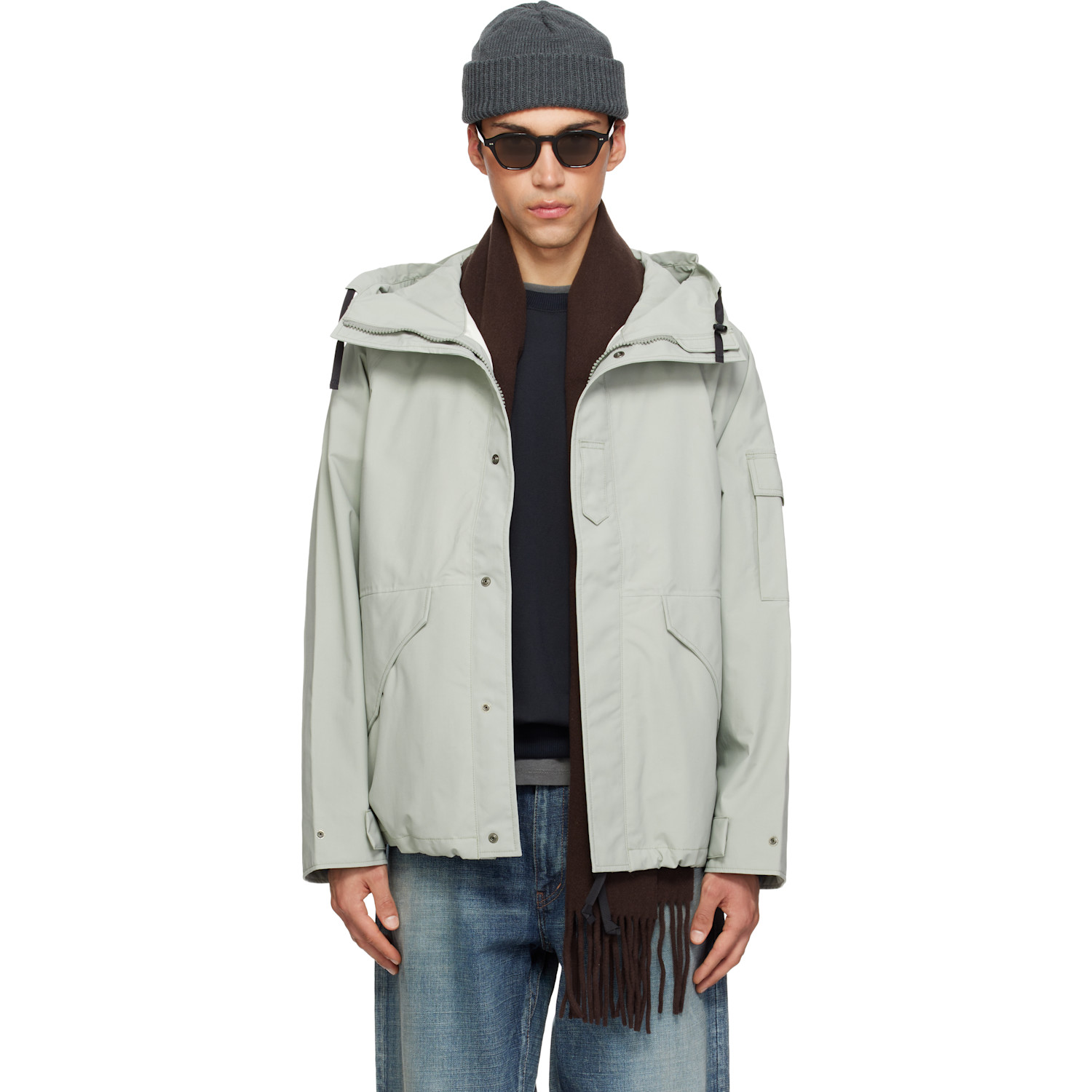 Gray 2L Nylon GORE-TEX Cruiser Jacket