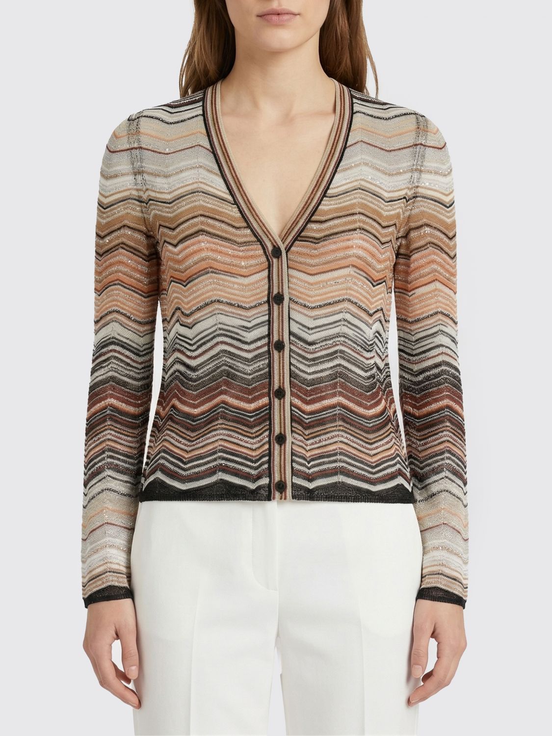 Cardigan Woman color Brown