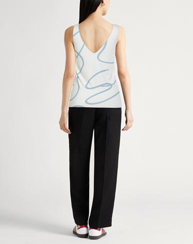 Woman Top Sky blue Size 1 Viscose, Elastane