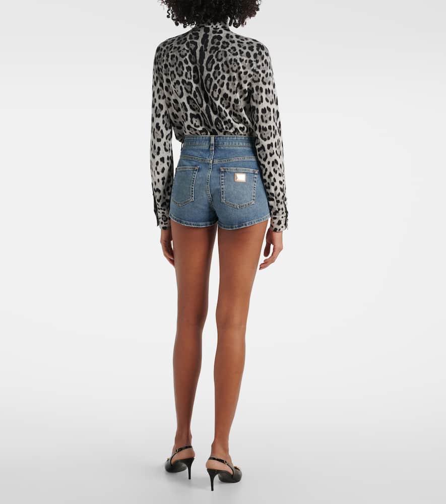 Denim shorts