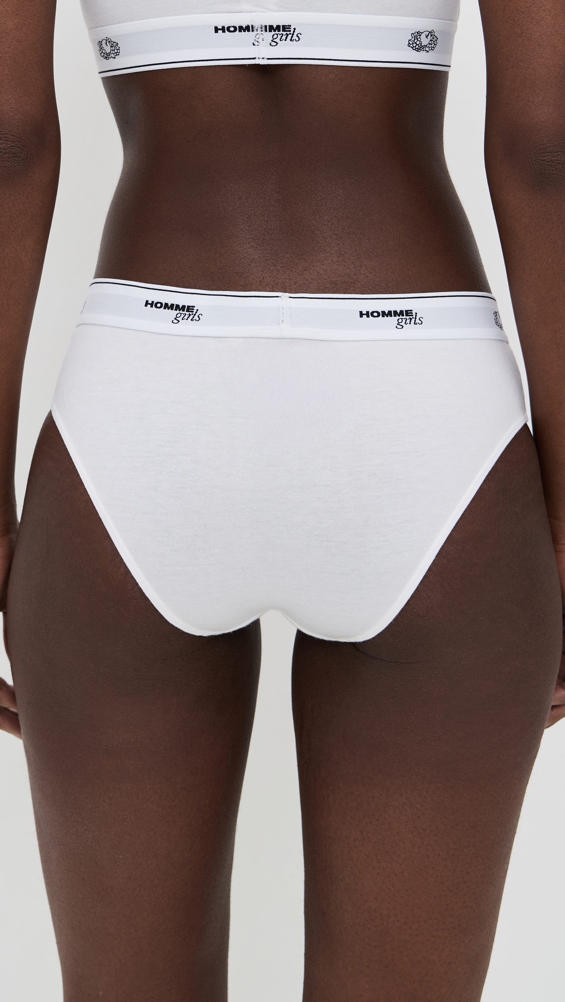Homme Girls x Fruit of The Loom Bikini Briefs 3 Pack Black/Heather Grey/White