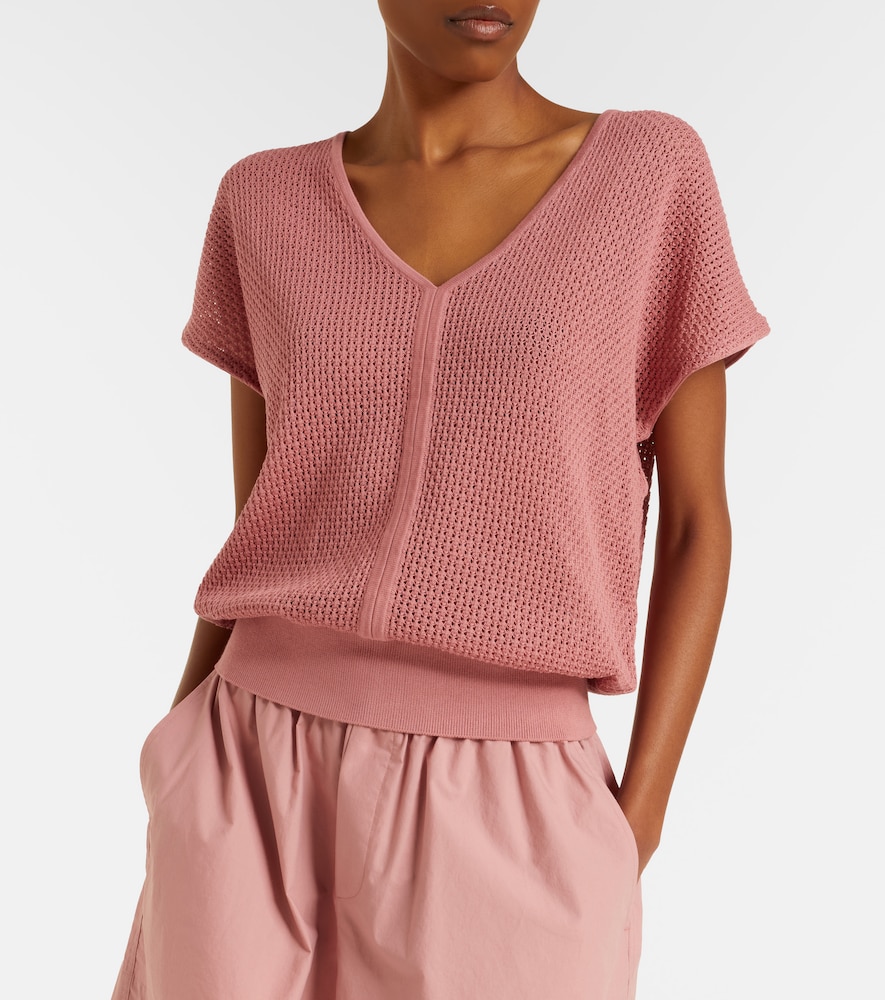 Ashford open-knit cotton top