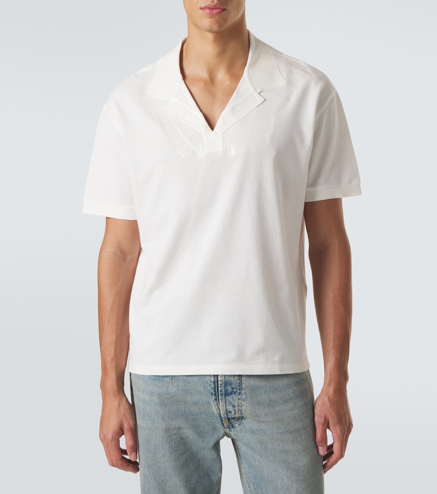 Cotton piqué polo shirt