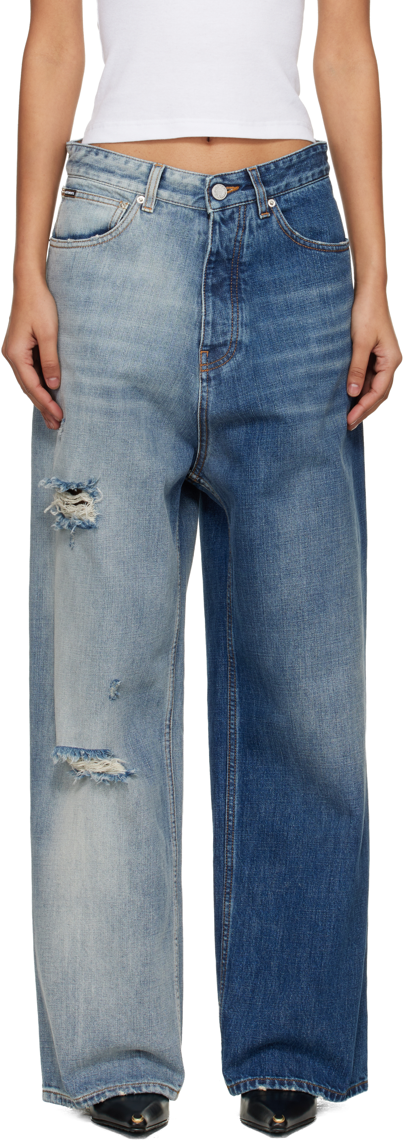 Blue Degrade Effect Jeans