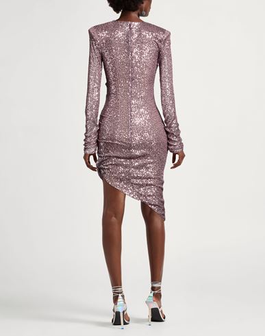 Woman Midi dress Lilac Size 10 Polyester, Elastane