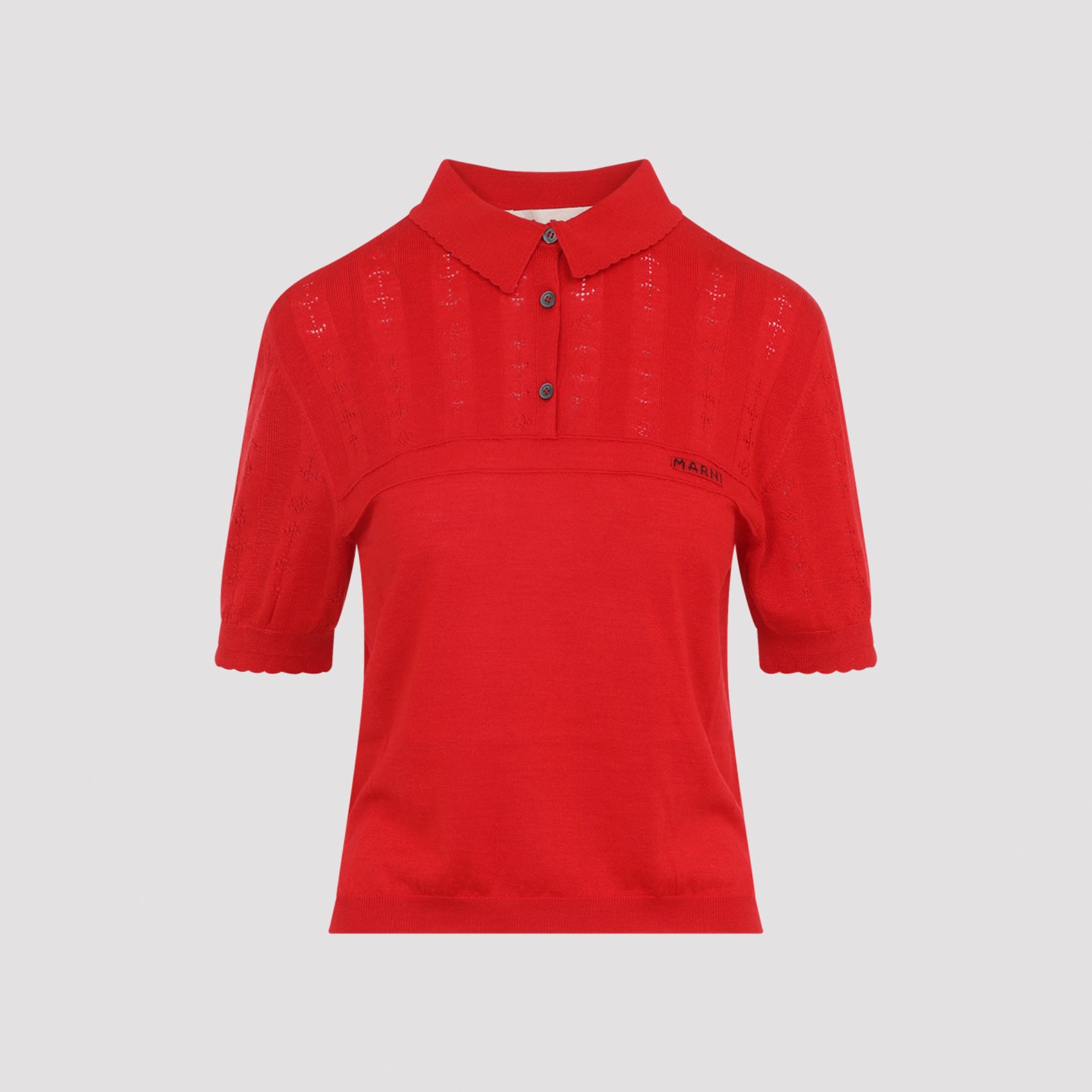 Women's Wool Silk Polo Shirt