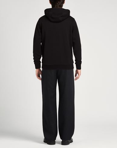 Man Sweatshirt Black Size XL Cotton, Polyester