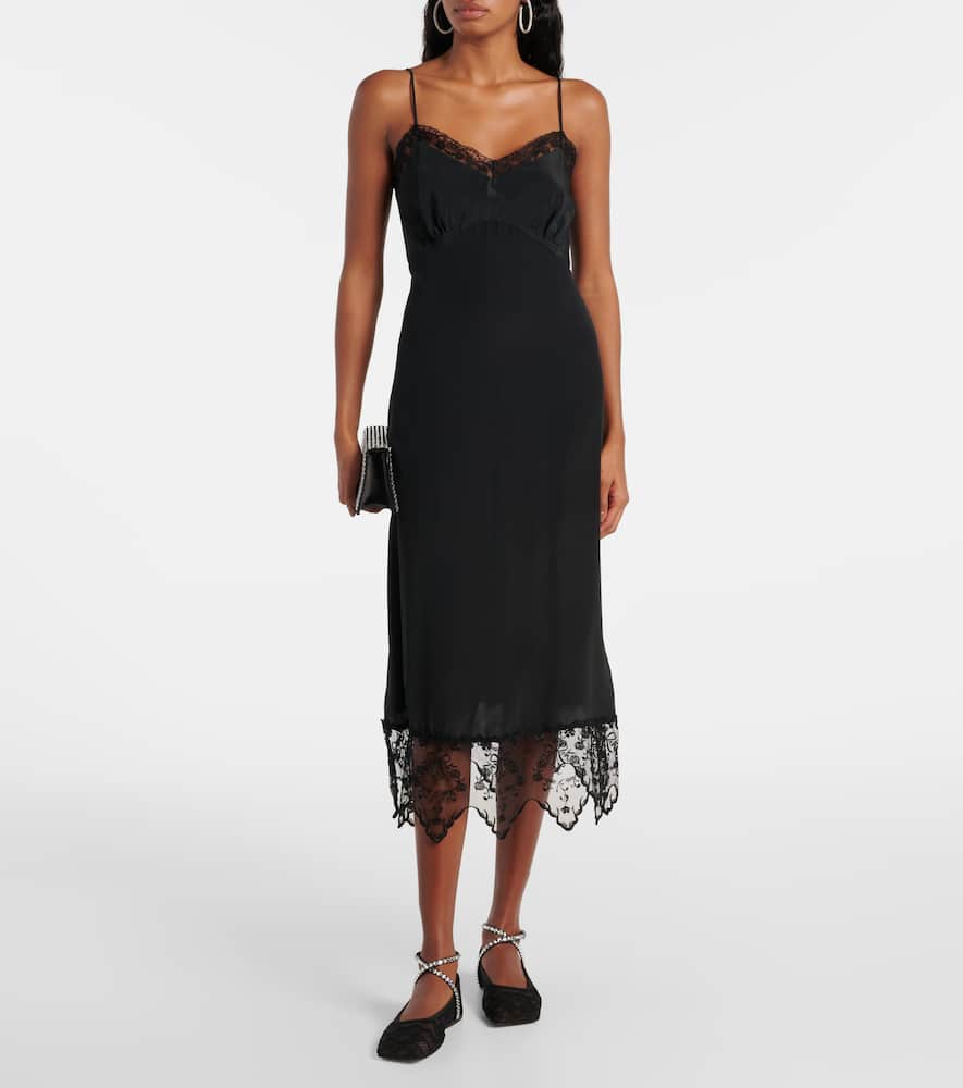 Ana embellished lace ballet flats