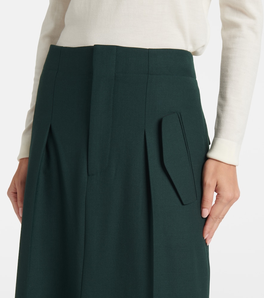 Asymmetric maxi skirt