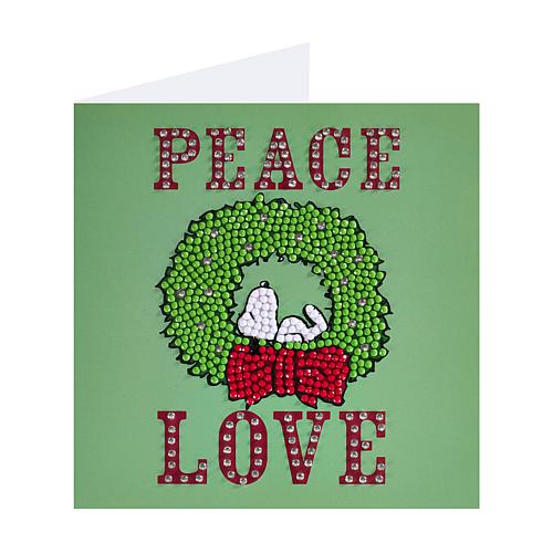 Diamond Art Club Peanuts Snoopy Christmas 3-Card Christmas Kit #2