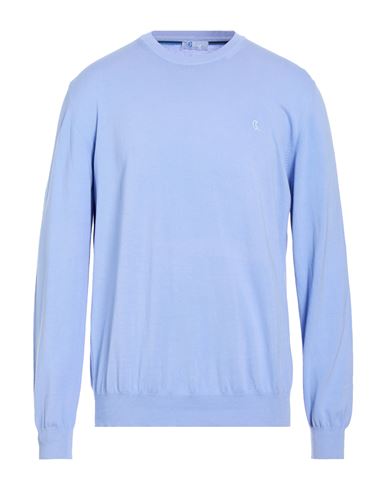 Blaine. Man Sweater Light blue Size L Cotton