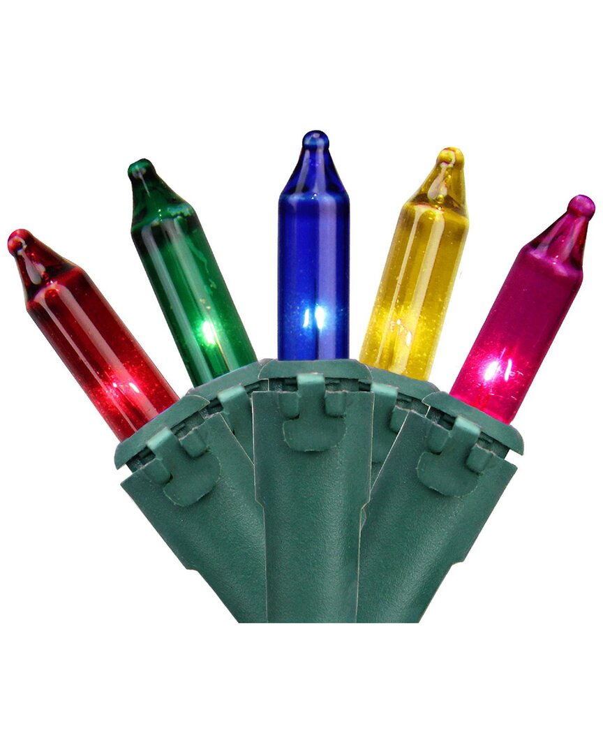 Northlight 450-Count Multi-Color Mini Christmas Light Set 92ft Green Wire