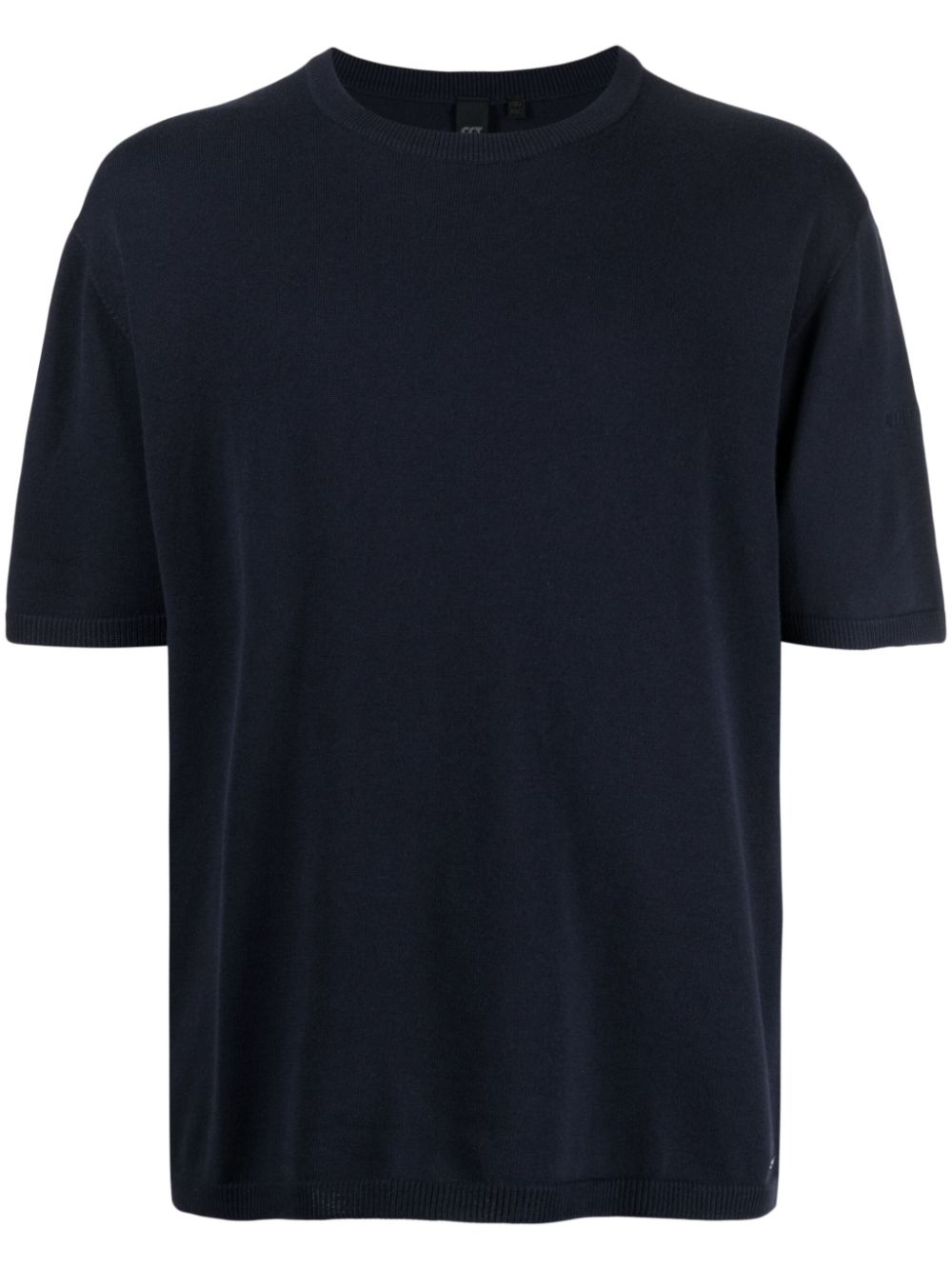 Crew-neck short-sleeve jumper - Blue