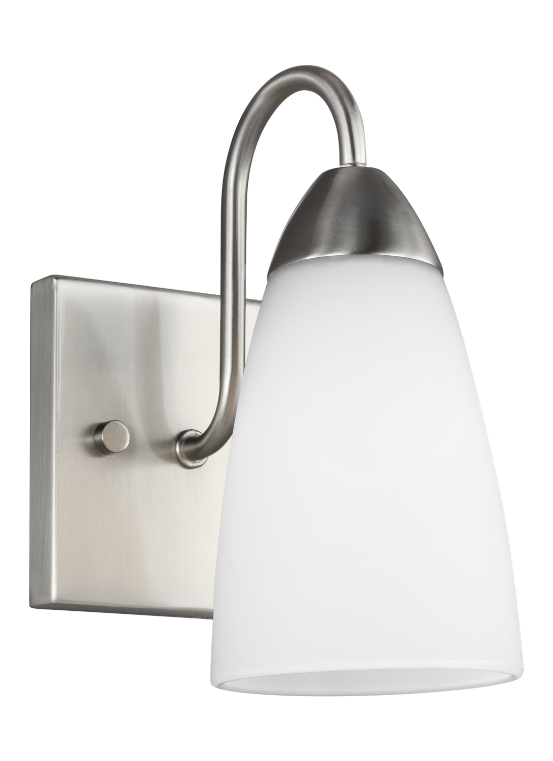 Seville 1-Light Bathroom Vanity Light Sconce in Brushed Nicke