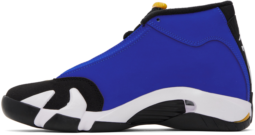 Blue & Black Air Jordan 14 Retro Sneakers