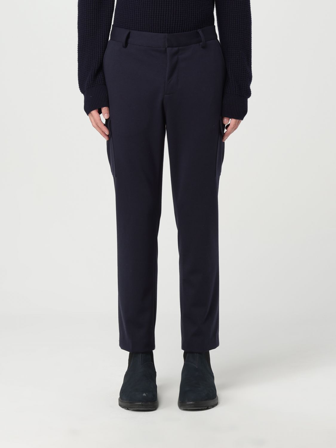 Pants Men color Blue