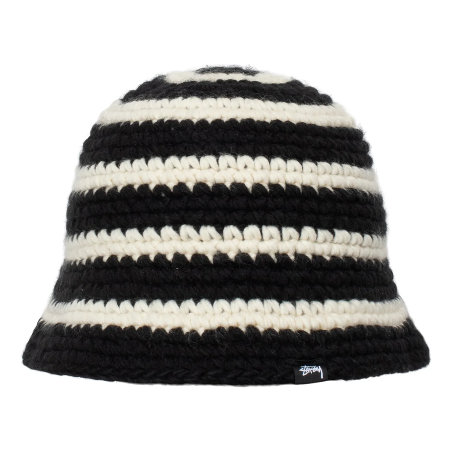 Swirl Knit Bucket Hat 'Black'
