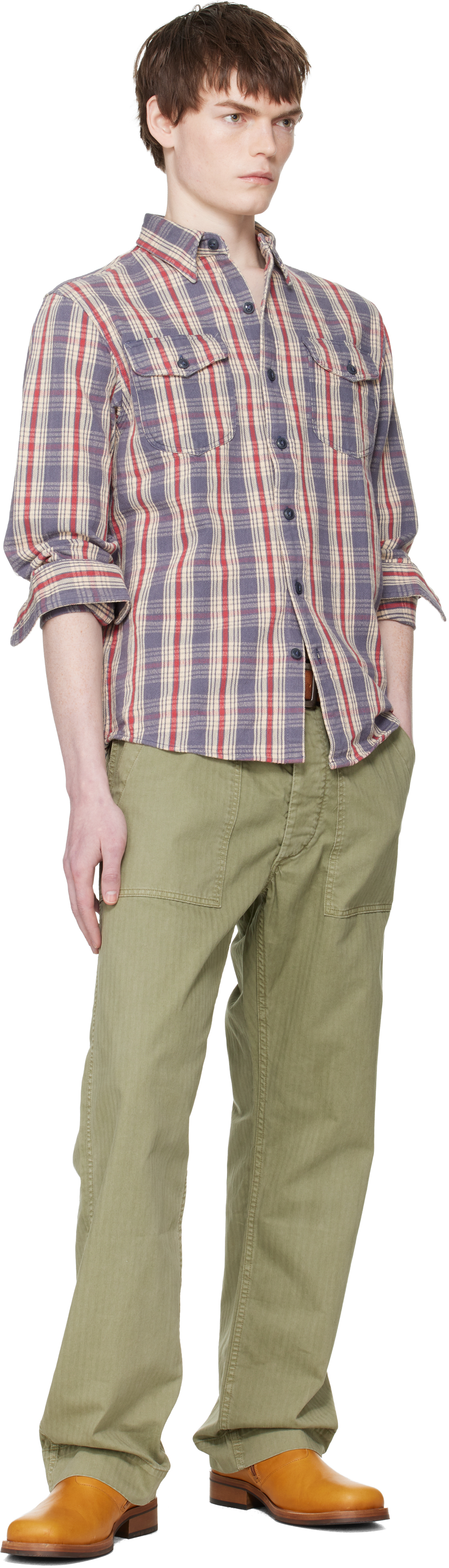 Blue & Off-White Lee Shirt