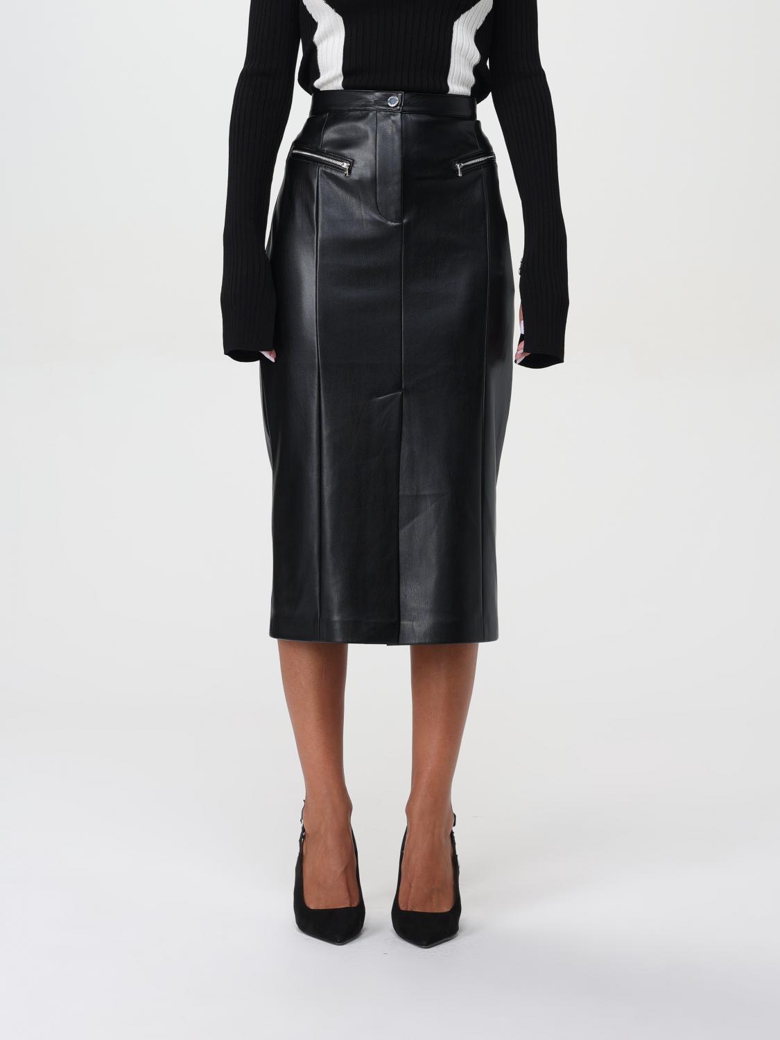 Faux-leather skirt - Purple