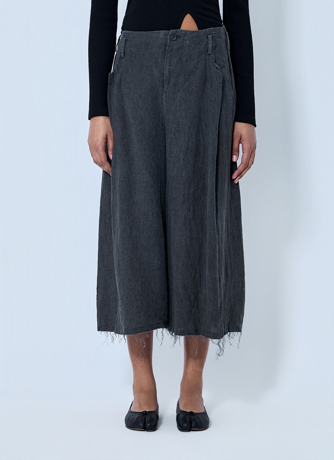 Tuck Wide Pants - Woman Pants Grey It