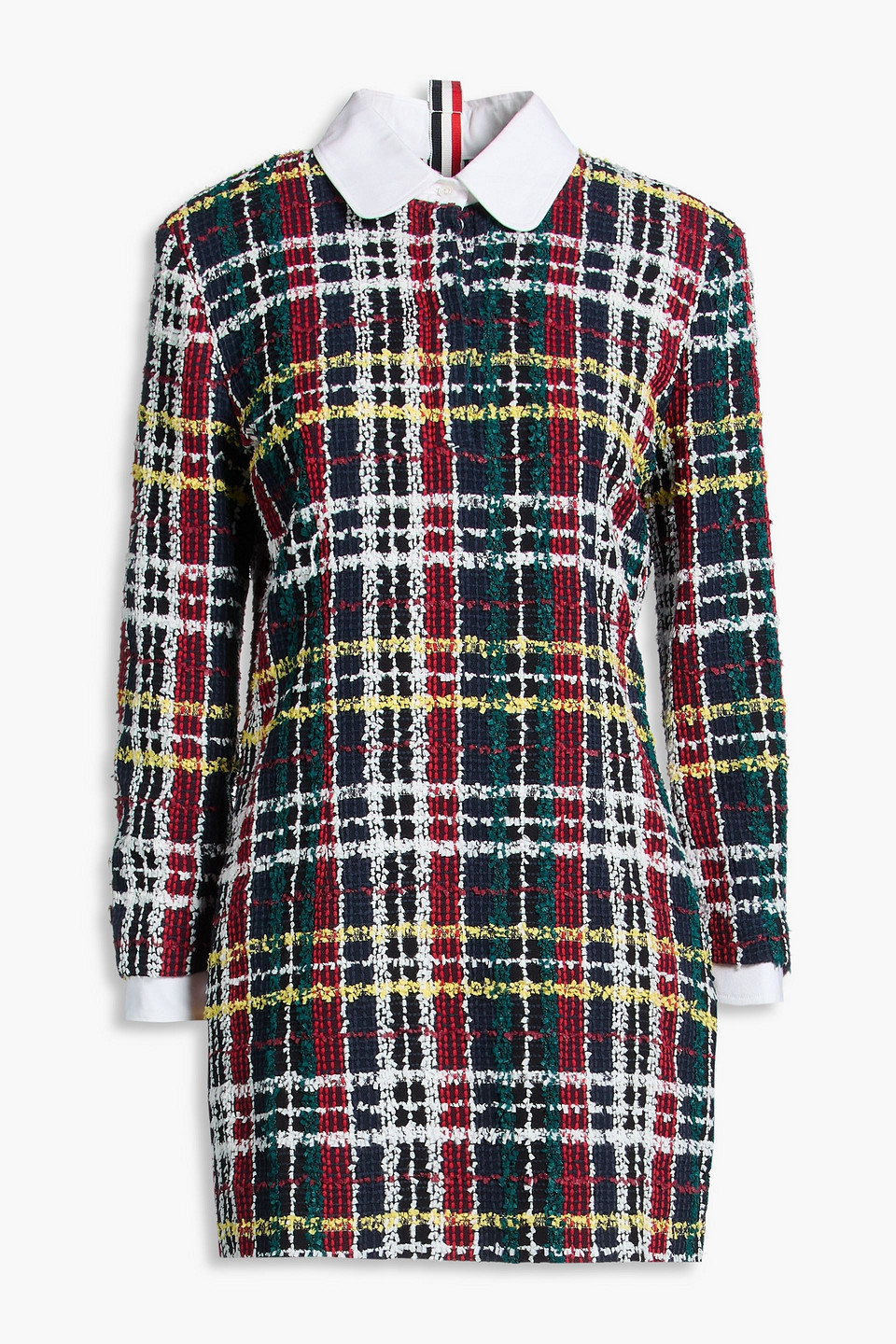Cotton-blend tweed mini dress - Blue - IT 38