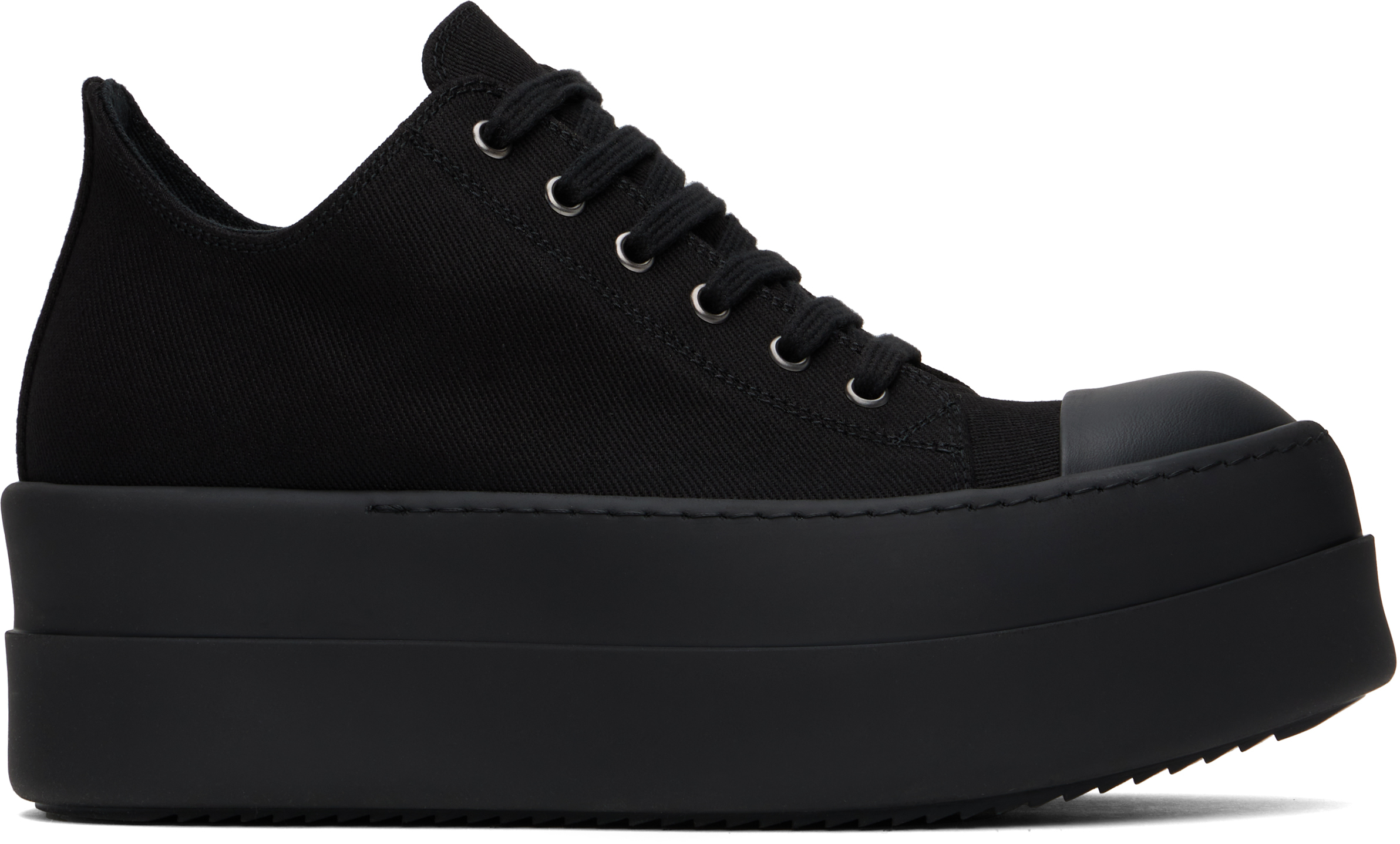 Rick Owens DRKSHDW ブラック Porterville Double Bumper Low Sneaks スニーカー