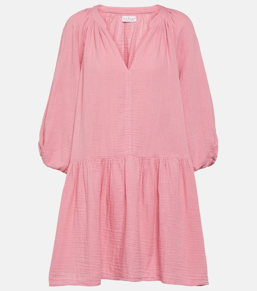 Nica cotton gauze minidress