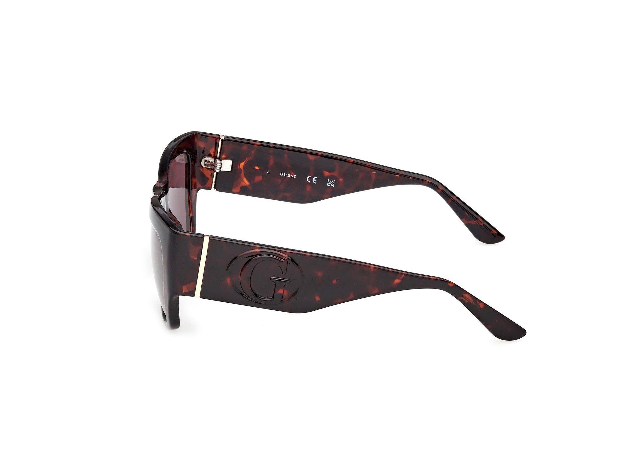 Guess Mujer Guess GU00252 52E Gafas de sol Inyectado la Habana Marrón Cuadrada Norma
