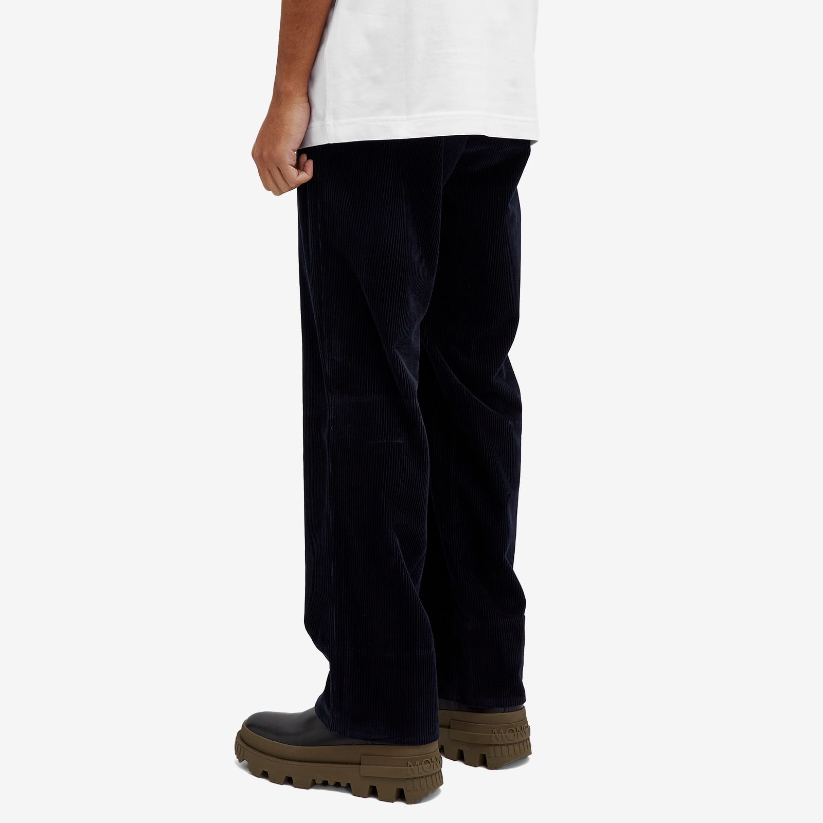 Men's Cord Drawstring Trousers in Navy
