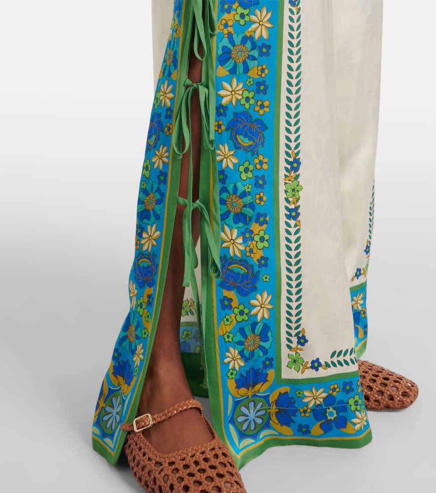 Alémais Vivianna printed high-rise wide-leg pants