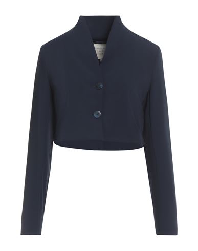 Woman Jacket Midnight blue Size 4 Polyester, Viscose, Elastane