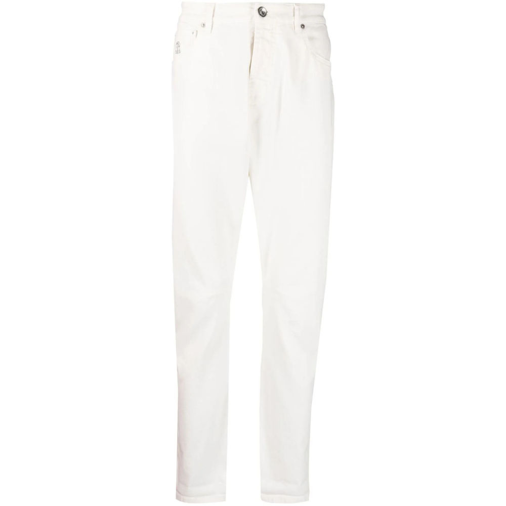 Logo-embroidered Jeans