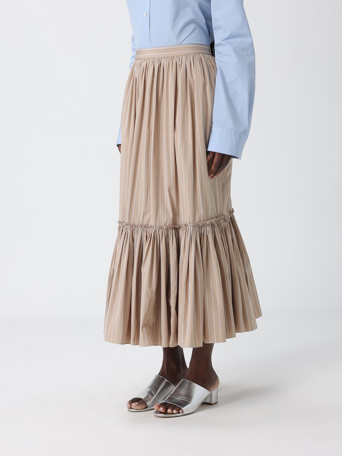 Skirt Woman color Beige
