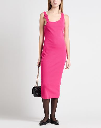 Woman Midi dress Fuchsia Size 4 Cotton, Elastane