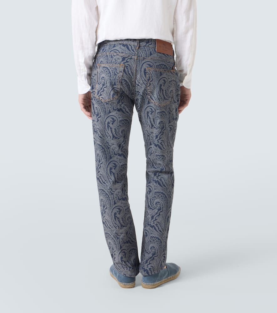 Roma paisley slim jeans