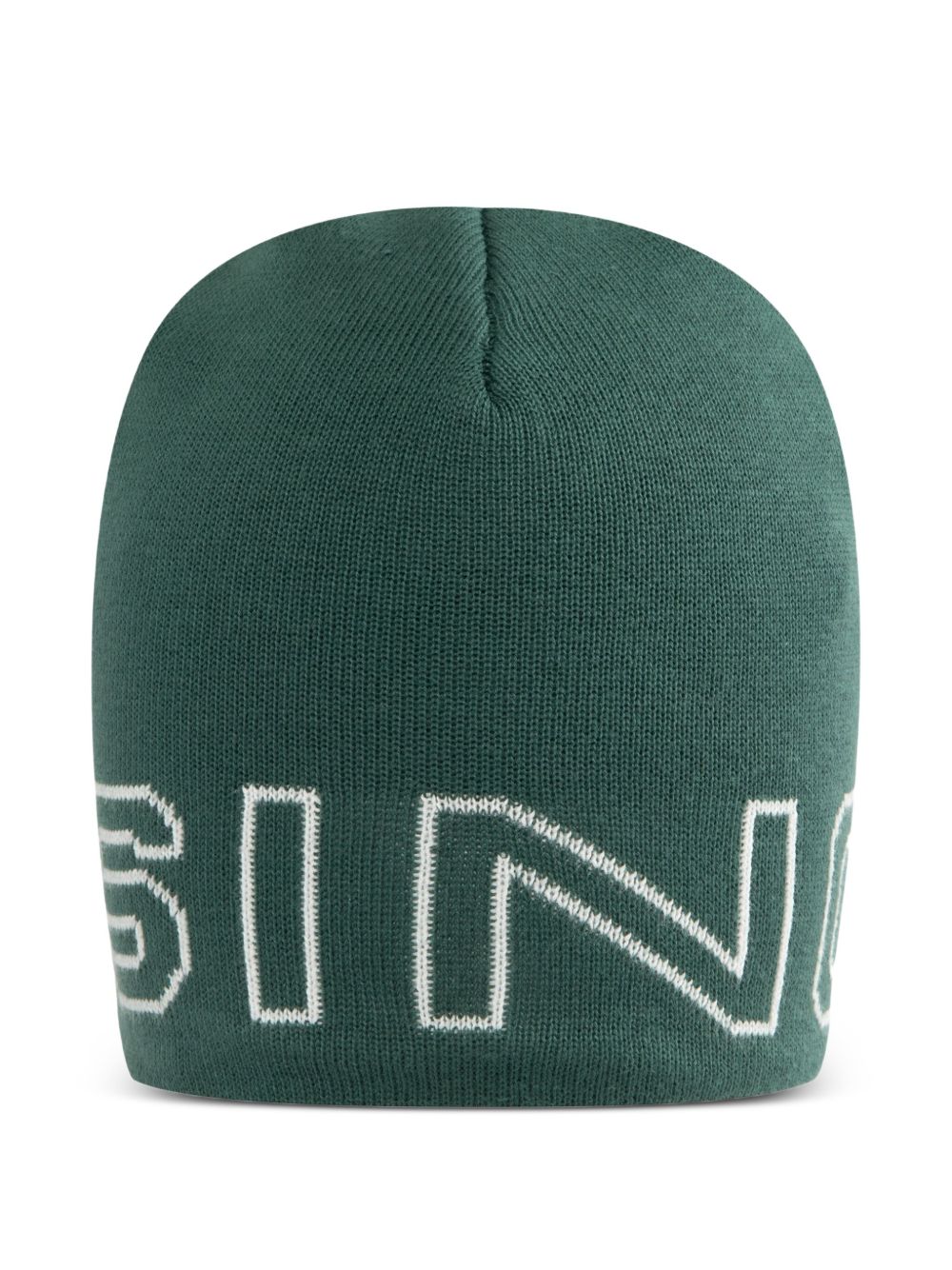 Logo-jacquard beanie - Black