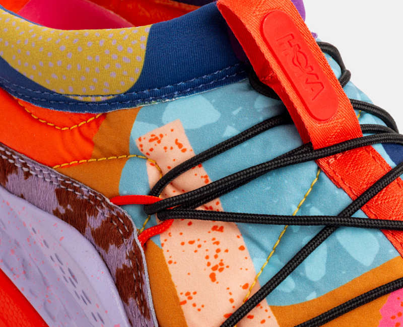 HOKA Ora Primo Studio Proba Shoes in Vermillion Orange/Gold