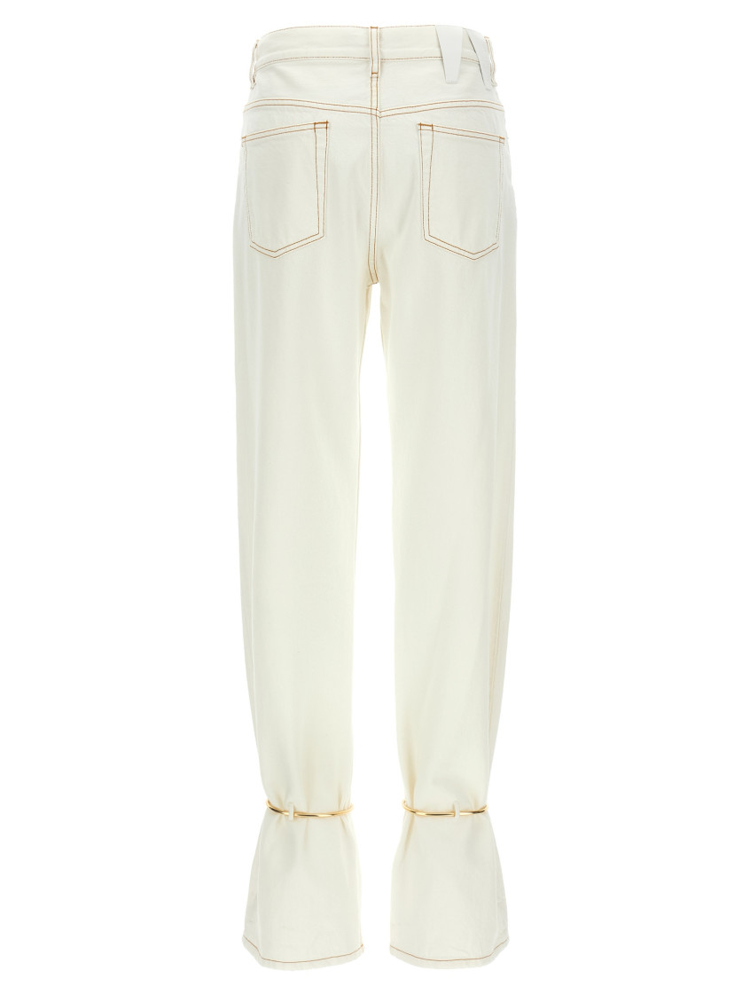Darkpark - marion straight jeans belt loops pockets contrast