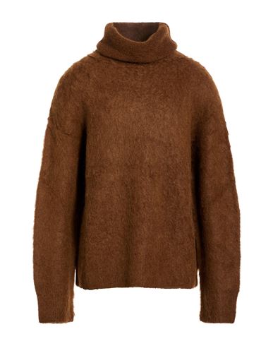 Man Turtleneck Brown Size L Baby alpaca wool, Virgin Wool, Polyamide, Elastane