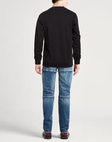 Man Sweatshirt Black Size L Cotton